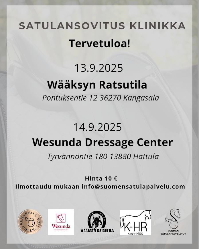 Satulansovitus klinikka 13. tai 14.9.
